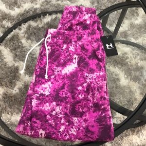 Under armour tye dye ladies loose jogger pants